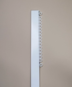 Alex curtain rail, white, incl. gliders (brackets not included)