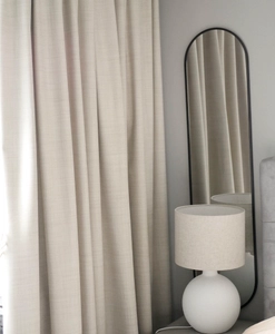 Måttillverkad gardin Silent Night, mörkläggande 100%, beige