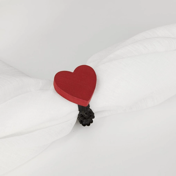 Dekorklämma och Servering Hjärta Hasta