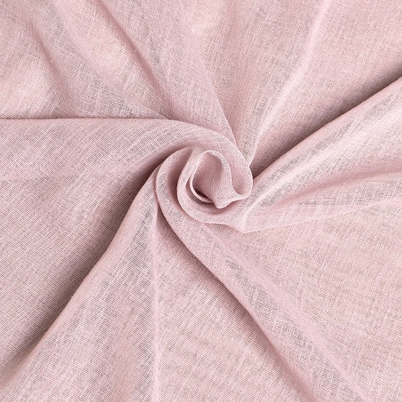 Närbild på gardintyg Malva, lavendel