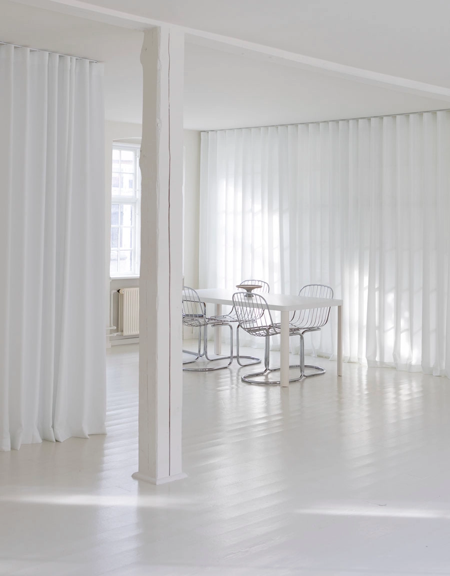 Curtain Vida, white