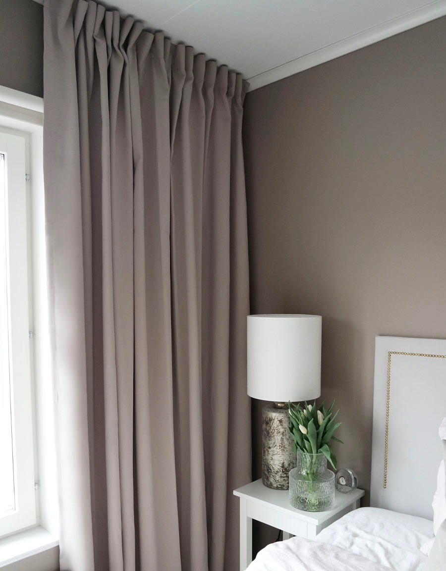 Made-to-measure hotel curtain DOKIE, blackout 95%, beige