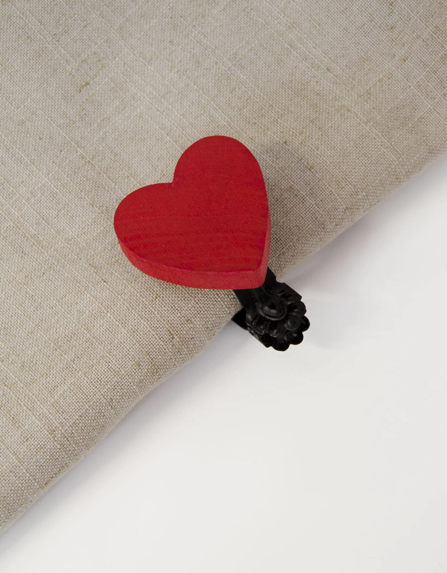 Dekorklämma och Servering Hjärta Hasta