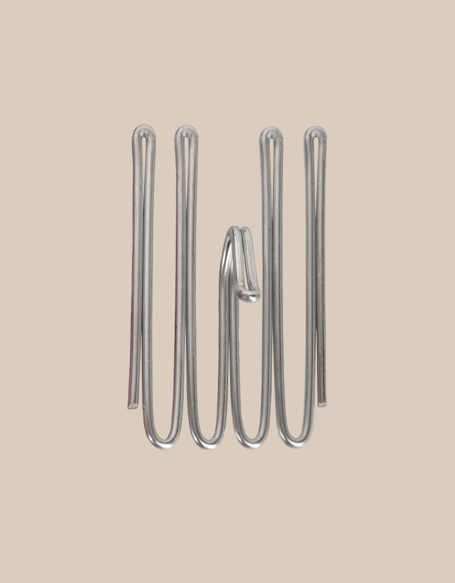 Gardinkrok 4-fingerkrok, låg fattning