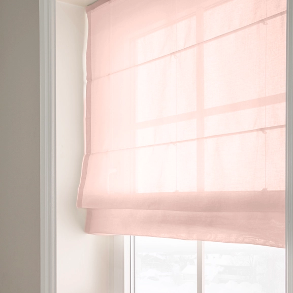 Transparent hissgardin Viska rosa