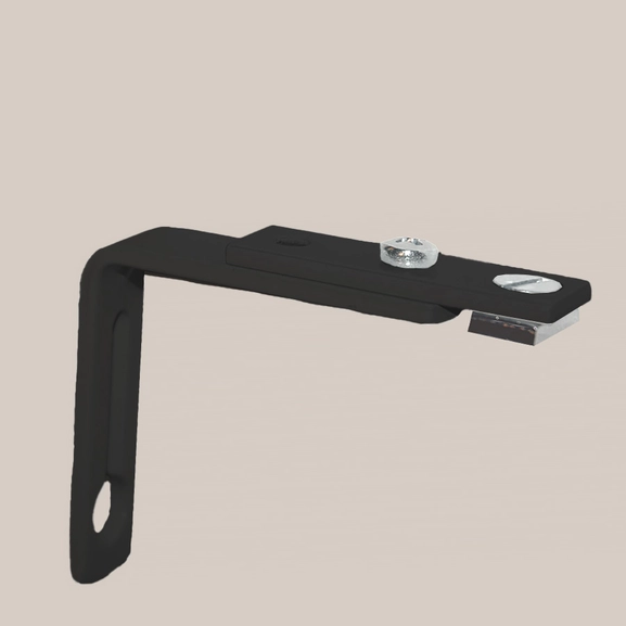 Black wall bracket for Cabin rail.