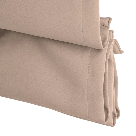 Mörkläggande beige hissgardin