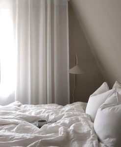 Curtain MALVA, white, extra long & wide