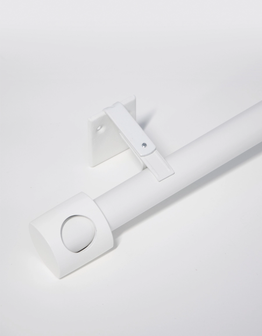 Gardinstång Vision, vit, 26-28 mm, reglerbar 130-240 cm