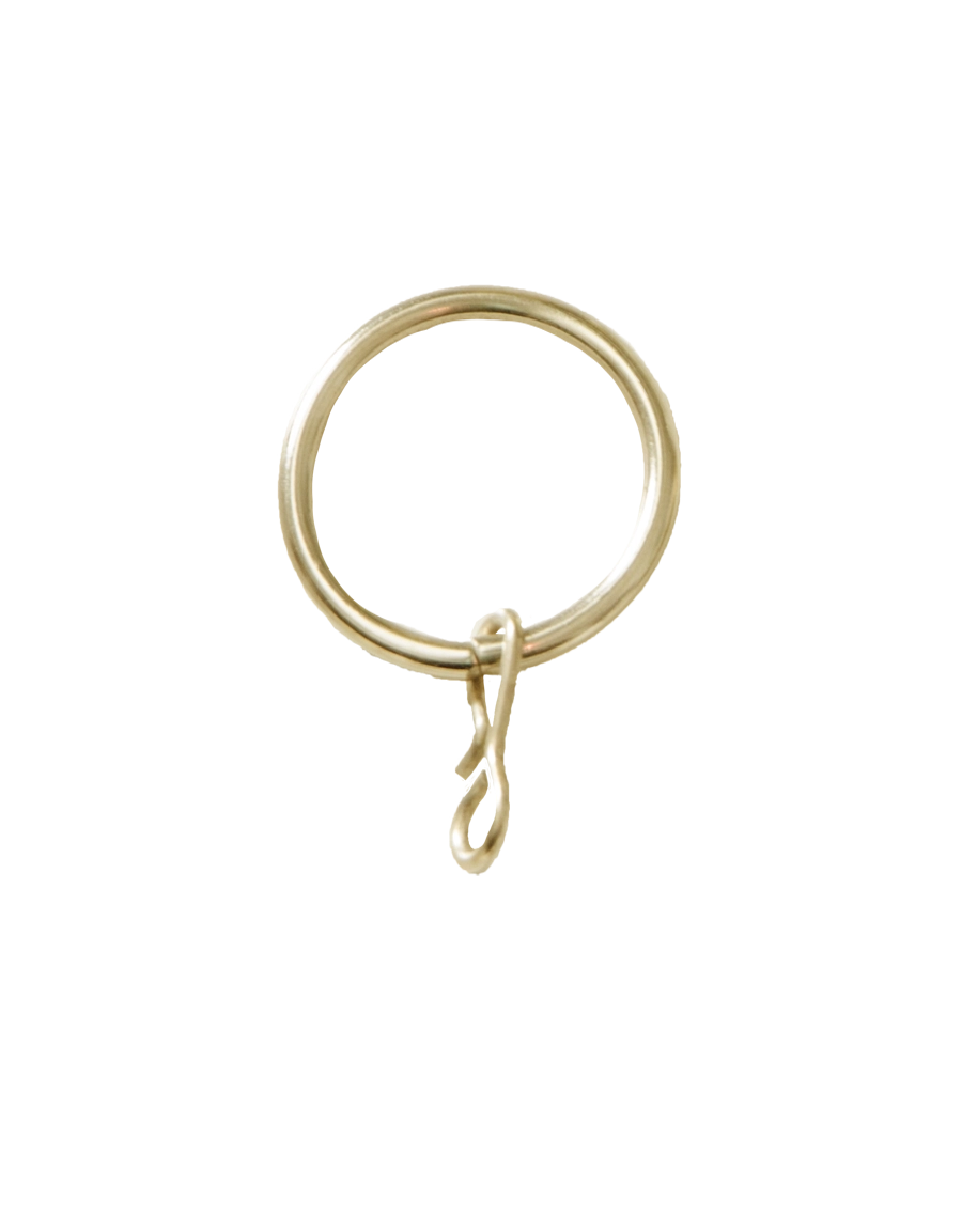 Curtain ring brass Hasta