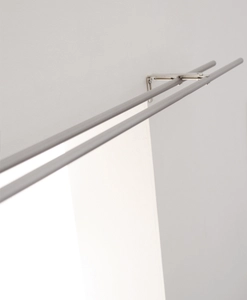 Dubbelstång Briljant Silver Hasta