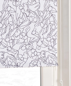 Mörkläggande rullgardin med mönster av kvinnor