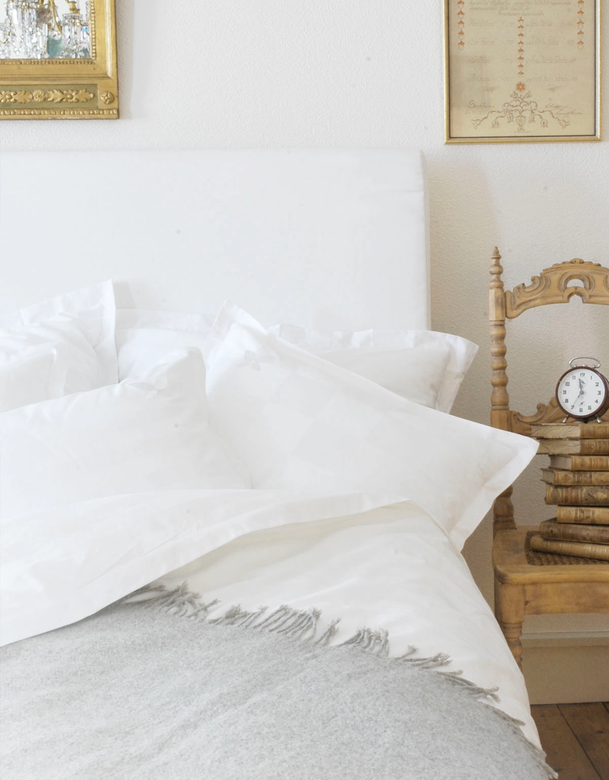 Sänggavel LECTUS SQUARE™ i vitt