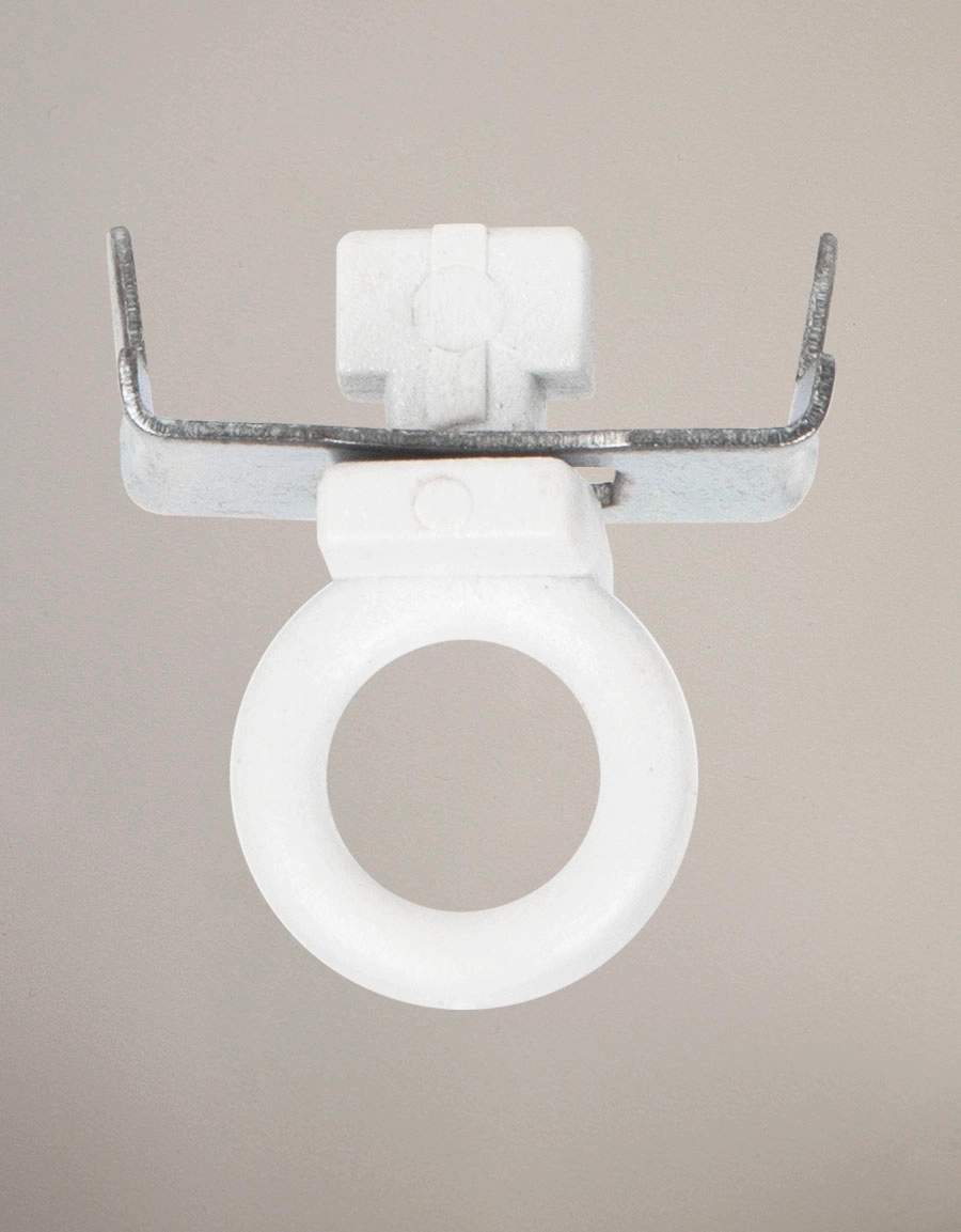 Cord guide/rotating bracket, white