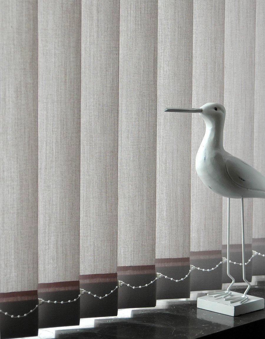 Opti Pro vertical blind, fabric screening Jade, made-to-measure, several colors