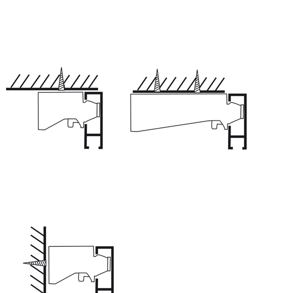 Bracket for Alex curtain rail Hasta