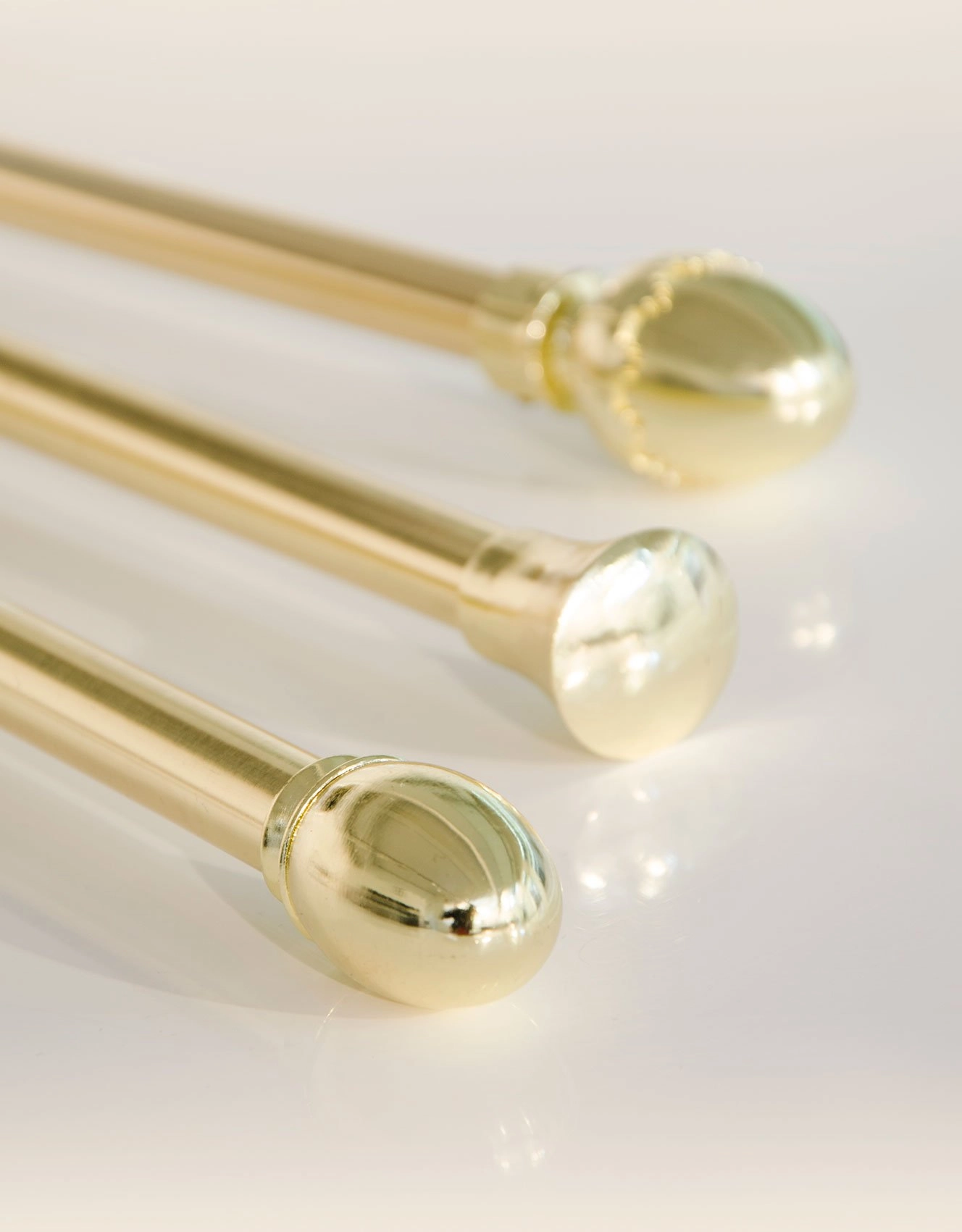 Brass curtain rod, 16/19 mm