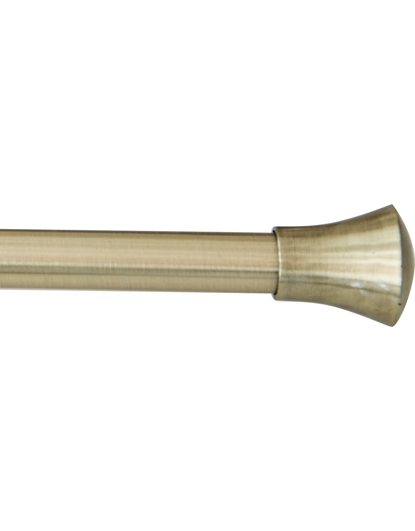 Vega antique brass curtain rod from Hasta