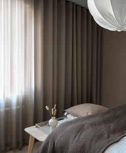 Made-to-measure curtain VILJA, brown