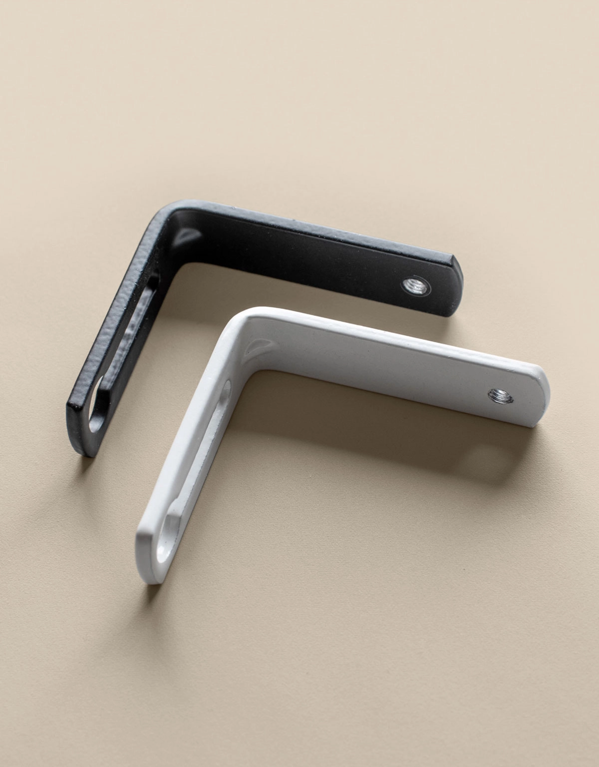 Svart och vit vinkel till fäste