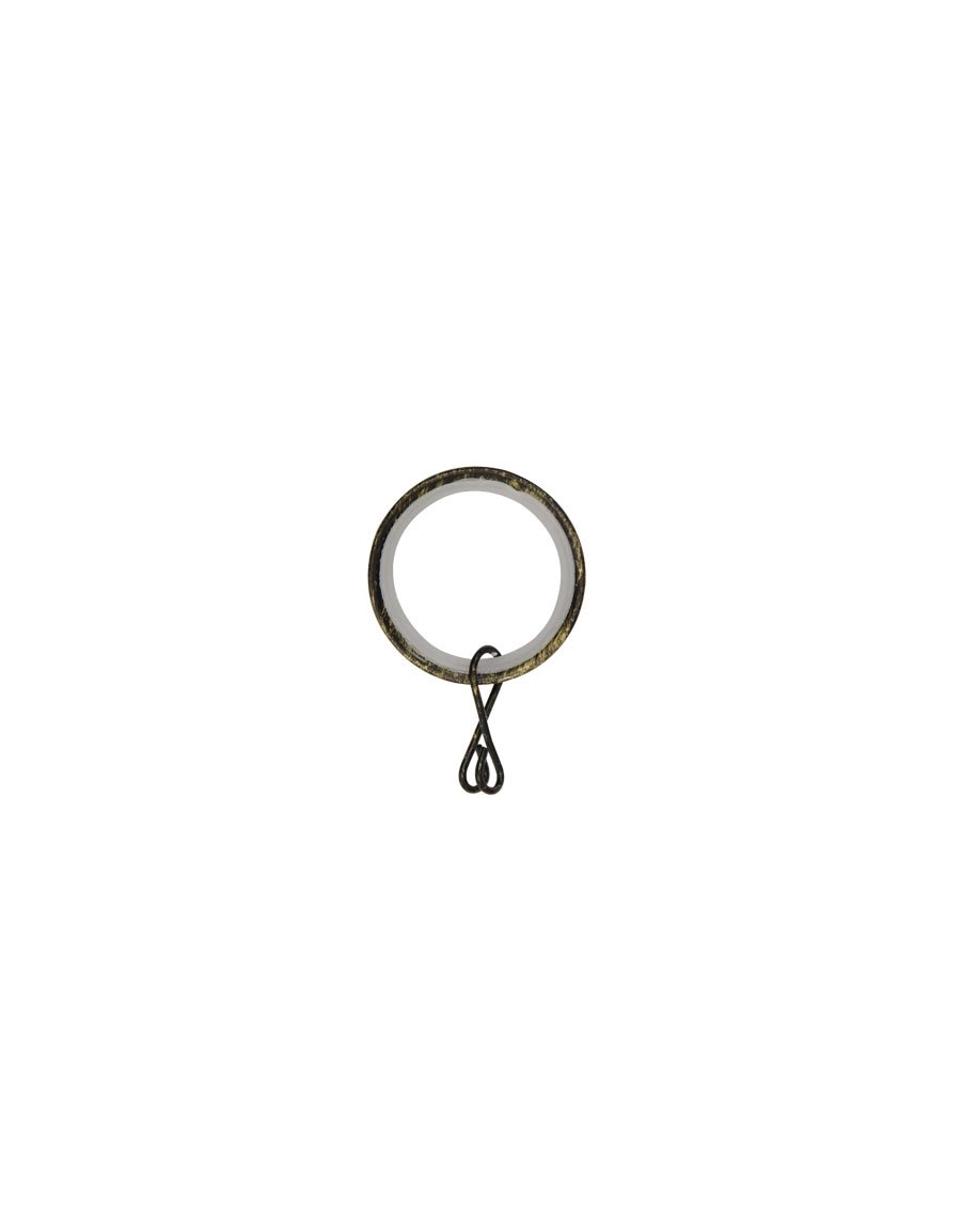 Gloria Curtain Ring Black Gold