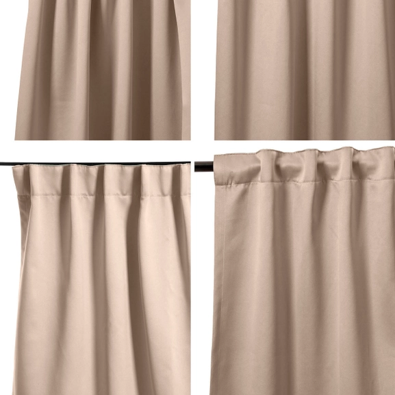 Upphängningssätt för gardin Stilla beige