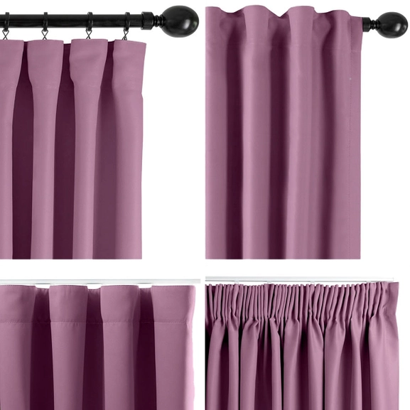 Upphängningssätt för gardin Dokie lila