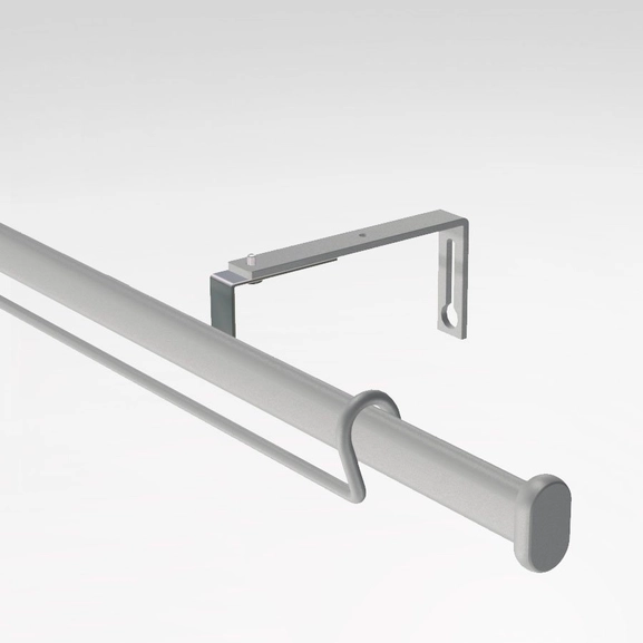 Panelset med stång och panelhängare i silver