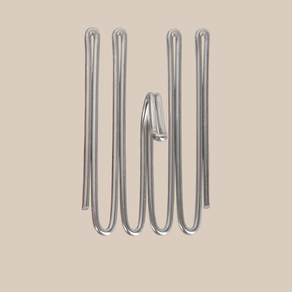 Gardinkrok 4-fingerkrok, låg fattning