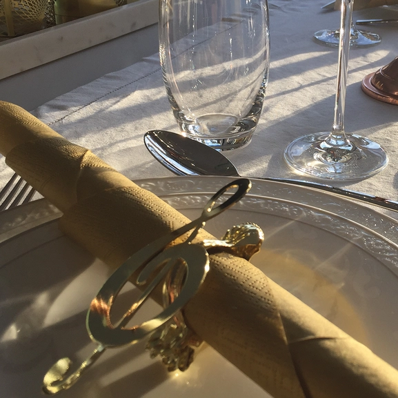 Decorative clamp and napkin ring, G-klav