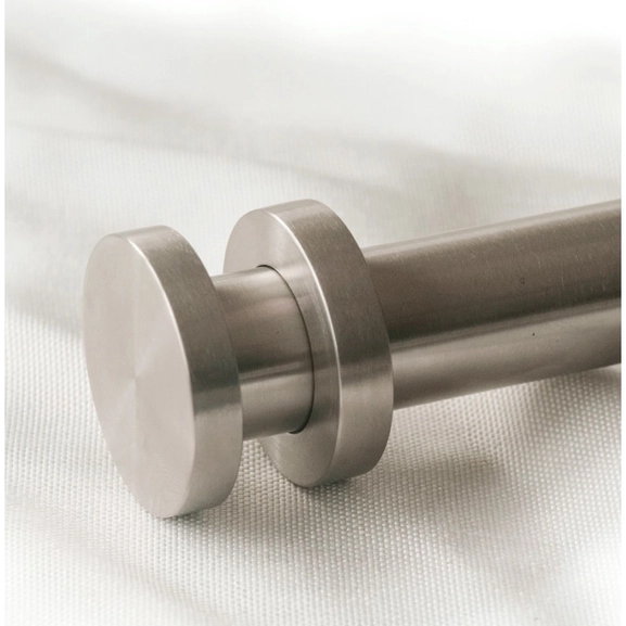 Infront curtain rod, stainless steel, 26/28 mm