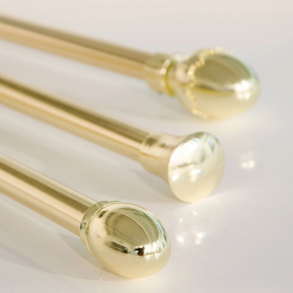 Brass curtain rod, 16/19 mm