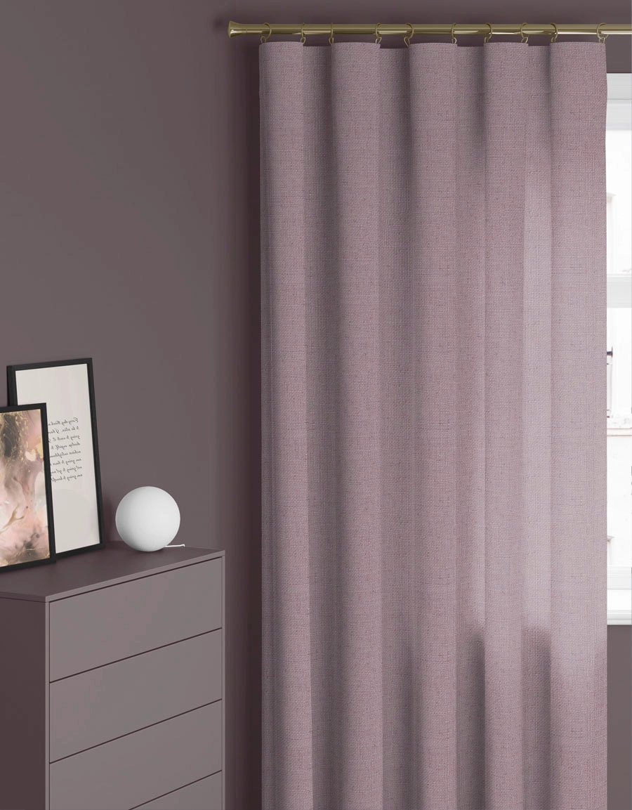 Made-to-measure curtain LINA, silver pink