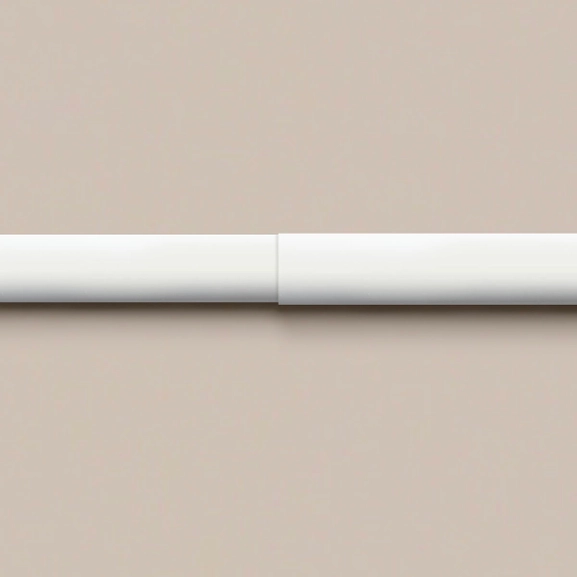 Reglerbar gardinstång i vitt