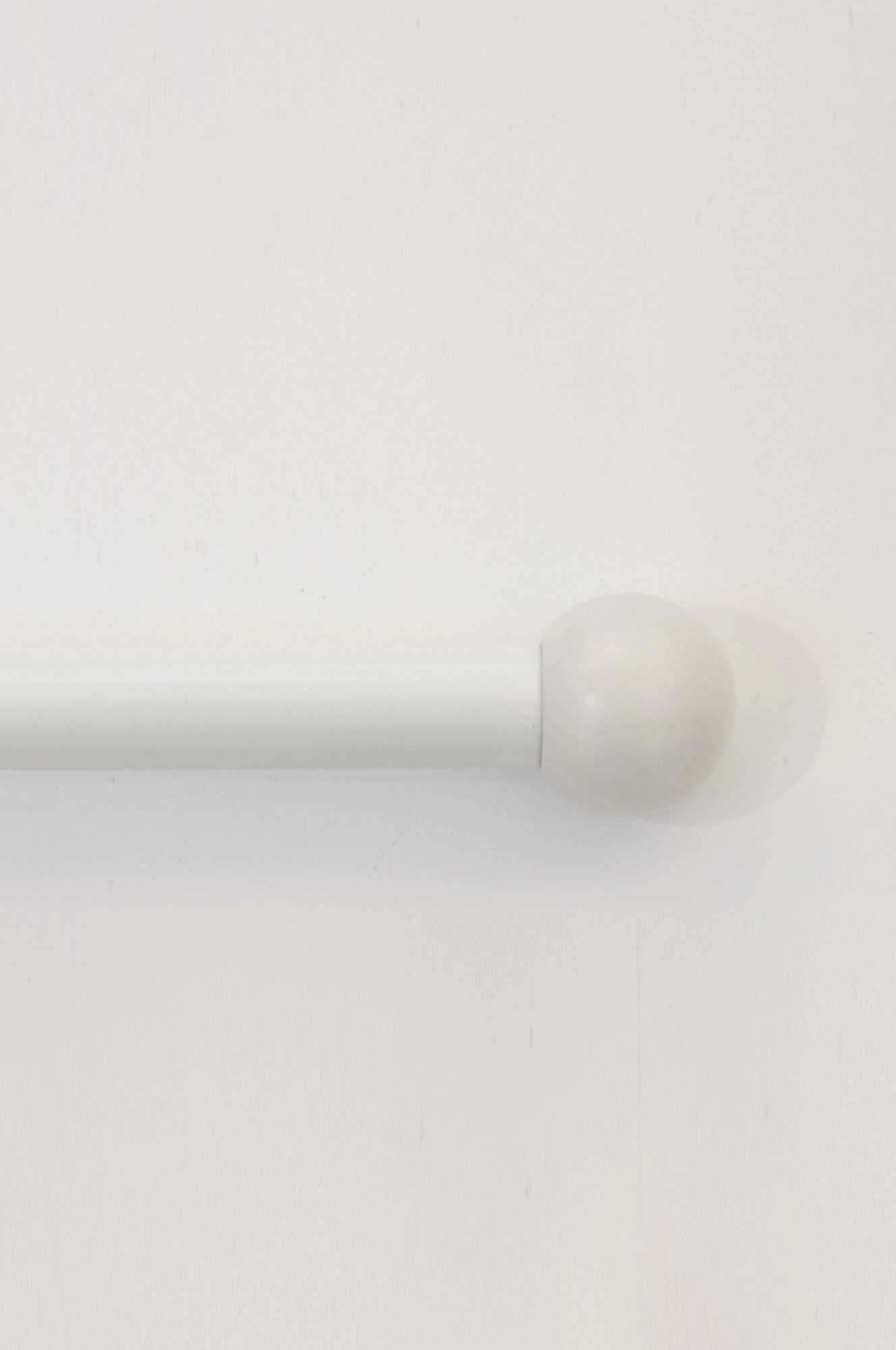 Luna curtain rod white Hasta