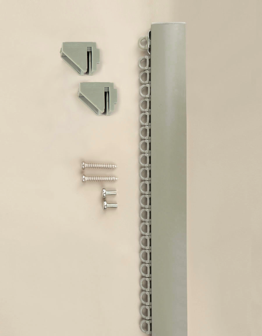 Convex curtain rail green