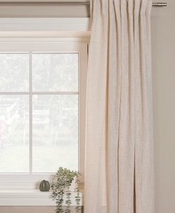 Gardinstång med enkel knopp i satin