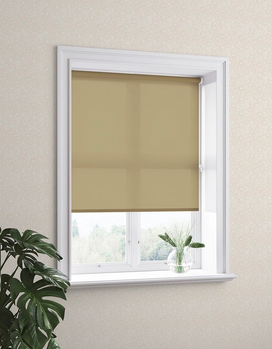 Avskärmande rullgardin Opal, måttillverkad, beige