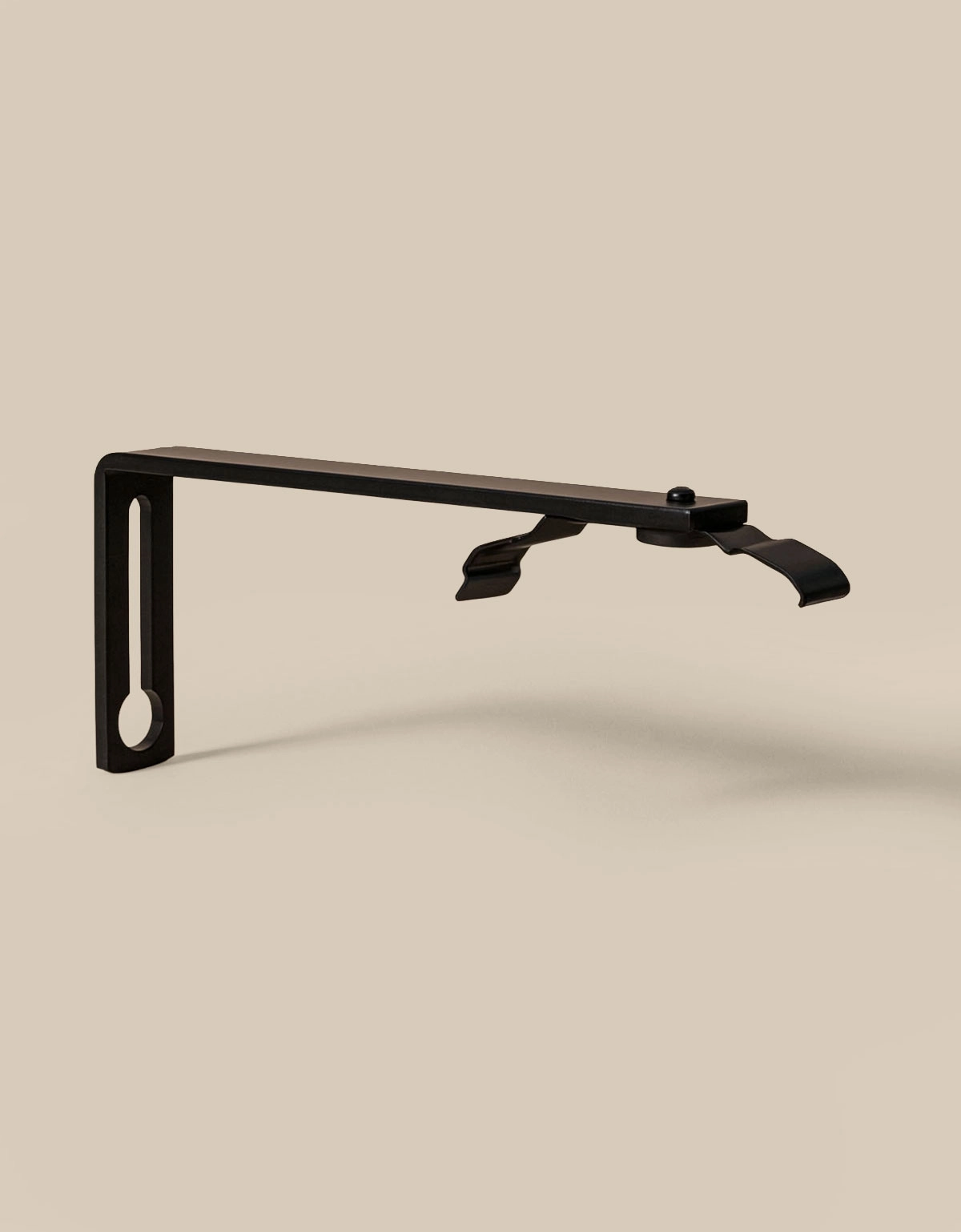 svart väggfäste til Alu Dream gardinskena