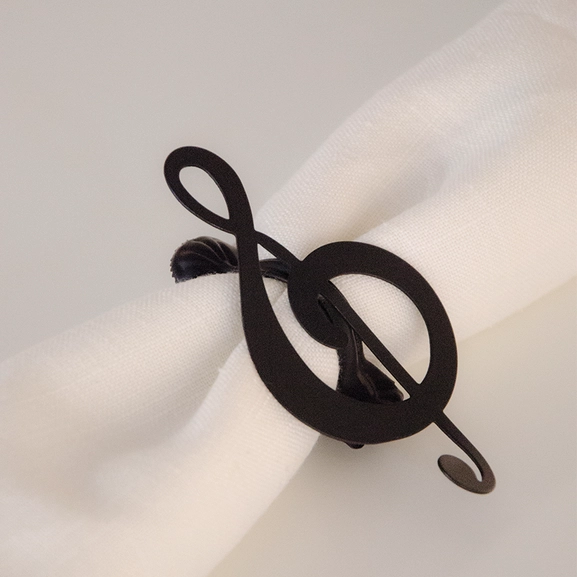 Decorative clamp and napkin ring, G-klav