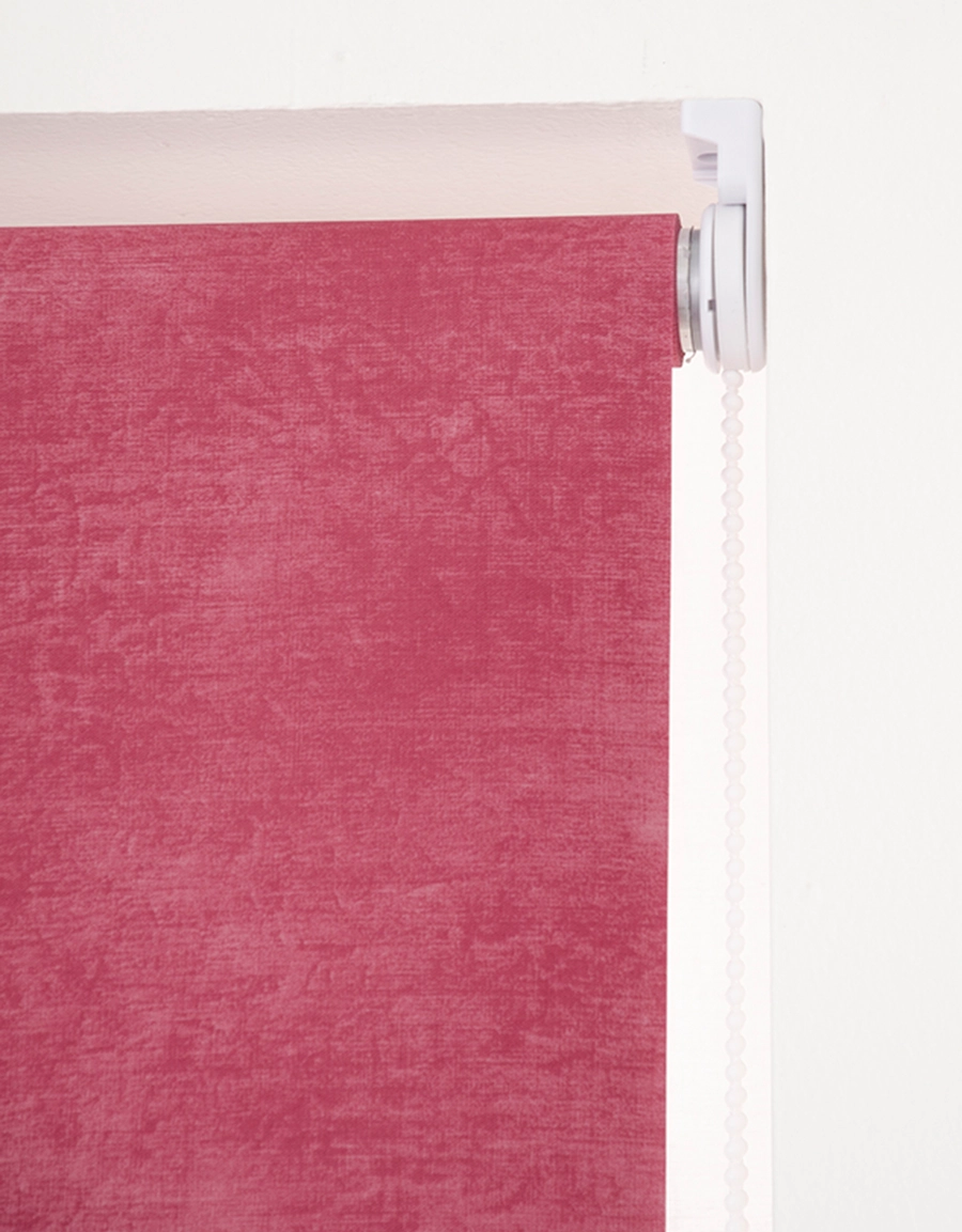 Rullgardin dimout rosa måttillverkad hasta