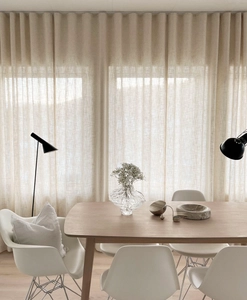 Beige gardin Mylla i matrum
