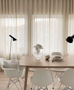 Beige gardin Mylla i matrum