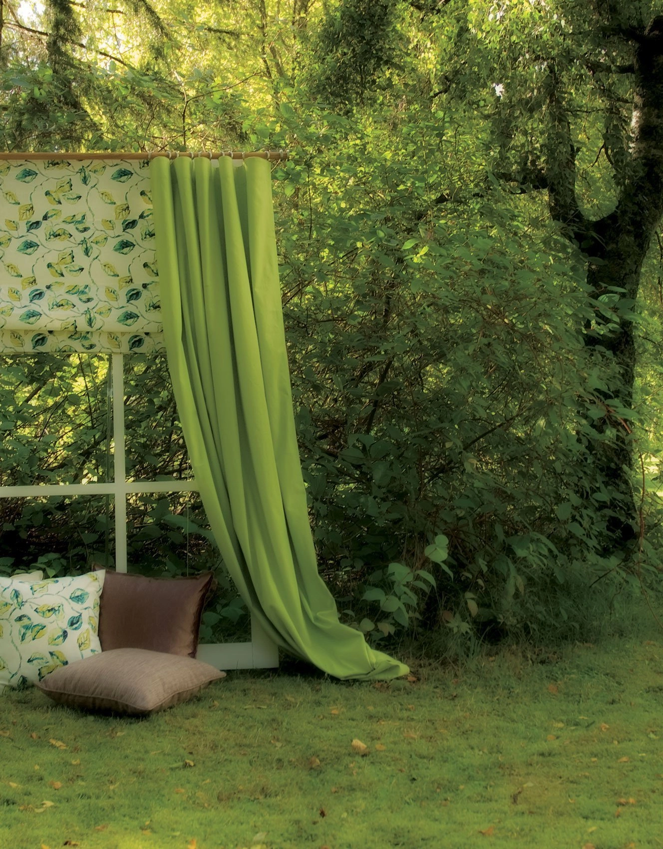 Grönska pull-up curtain green curtain Hasta