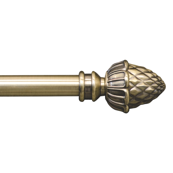 Kotte curtain rod Antique brass Hasta