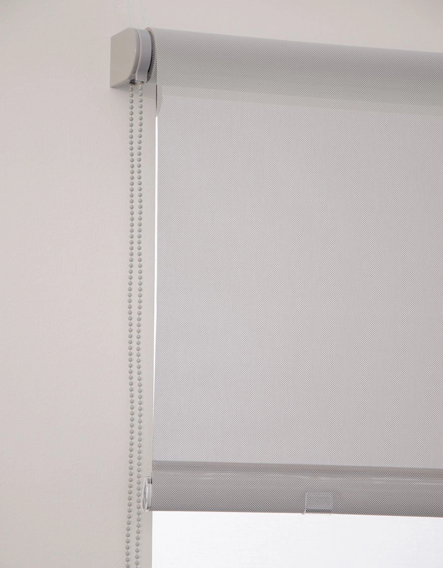 Screen roller blind light gray