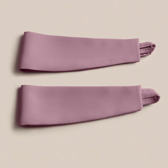 Lila gardinomtag i textil