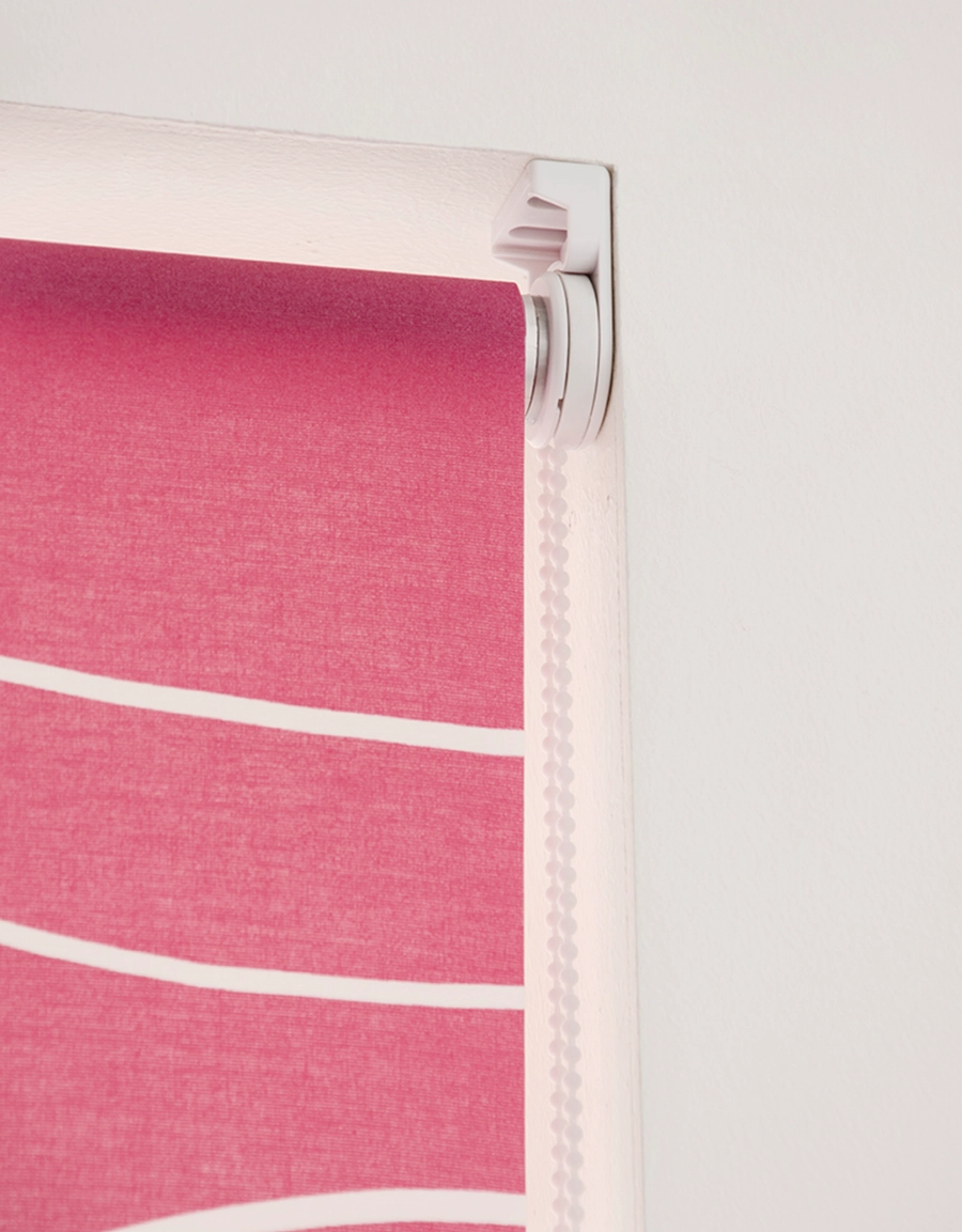 Rullgardin rosa, måttillverkad, Hasta