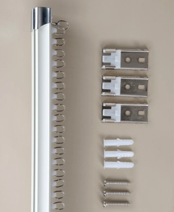 Gardinskena Superglide, vit eller ljusguld, 200 cm & 250 cm