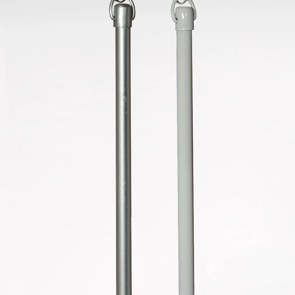 Dragstav för panelvagn Hasta, vit och silver